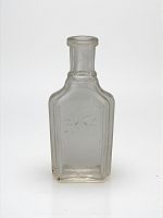 Антикварный аптечный флакон, стекло, Товарищество Брокаръ и Ко, Российская Империя, конец XIX в.