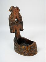 Антикварный резной ковш, дерево, Абрамцево 1910-е г.