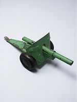 Антикварная игрушка жестяная пушка, СССР, 1960 г.