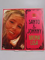 Винтажная виниловая пластинка Santo & Johnny "Mona Lisa", Италия, 1966 год