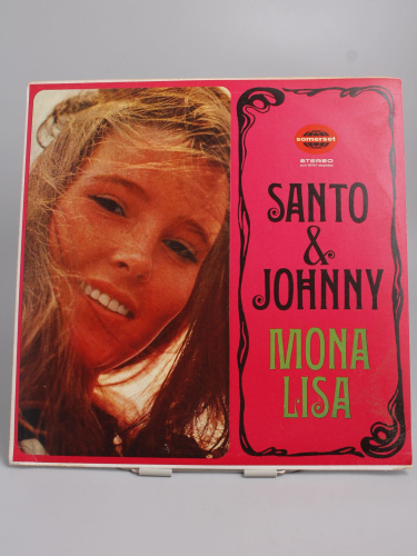 Винтажная виниловая пластинка Santo & Johnny "Mona Lisa", Италия, 1966 год