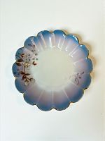 Антикварное блюдце - розетка, (D 10,5 см), фарфор, М.С. Кузнецова, конец XIX в.